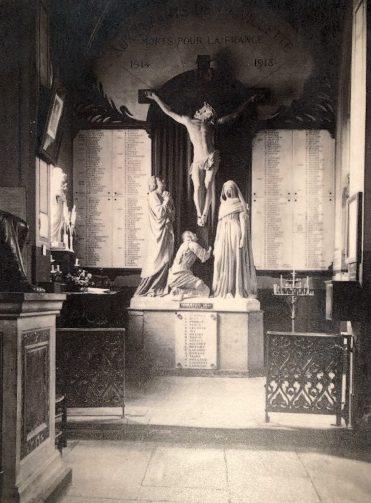Plaque commémorative SJSC 1914-1918