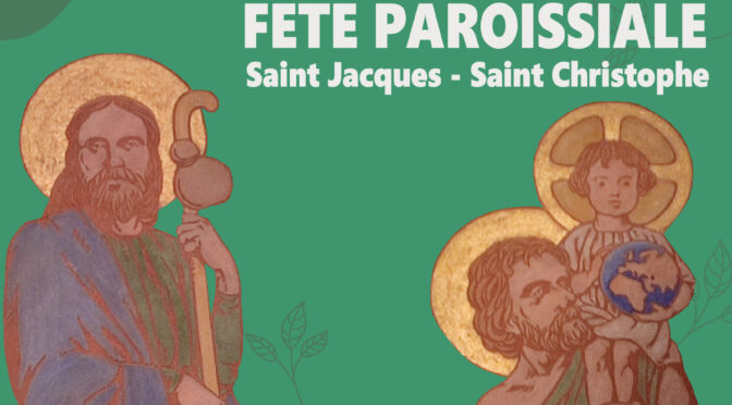 Invitation à notre fête paroissiale du 25 Juin